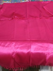 Pink Satin Saree