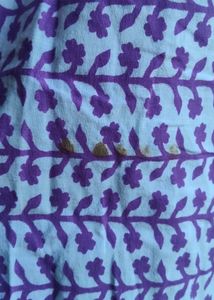 Purple Floral Print kurti