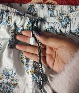 Floral Print Cotton Shorts
