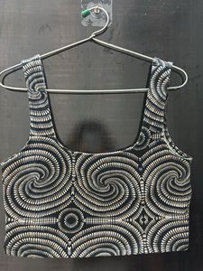 Patterned Crop Top