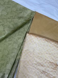 Festive Olive Banarasi Suit