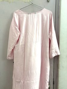 Light Pink Embroidered Kurti