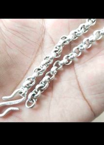 Pure Silver Link Chain Bracelet ForMan&amp; Women.