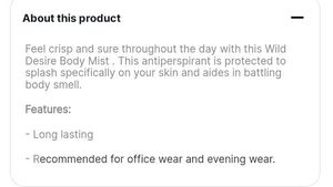 Body Mist And Underarm Brightening Cream