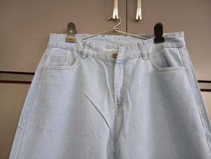 336. Light Blue Wide Leg Jeans