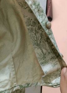 Vintage Print Cropped Jacket