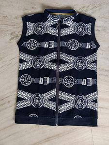 Women Half Sleeve Dark Blue Jacket