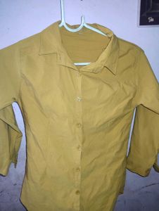 Yellow Long Sleeve Blouse
