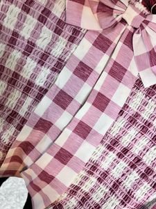 Pink Bow Top ( Very Stretchable)