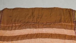 Brown Striped Saree