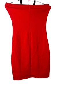 Red Mini Dress with Diamond Detail Size 8