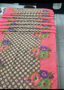 Multi Colour Printed Beautiful Saree