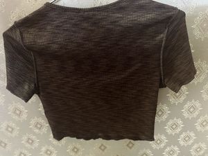 H&amp;M Brown crop Top