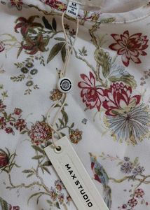 Floral Print Bell Sleeve Top