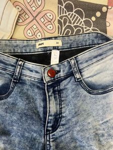 Distressed Faded Blue jeans