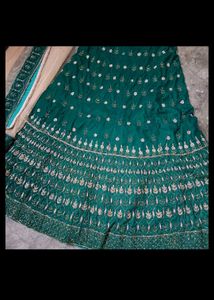 Elegant Green Embroidered Lehenga Choli