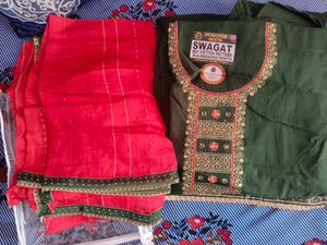 Kurta Material Set with pretty duppata 🫶