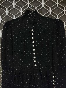 Polka Dot Black Dress