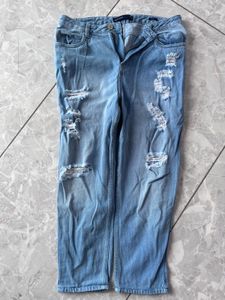 Ripped Light Wash Jeans