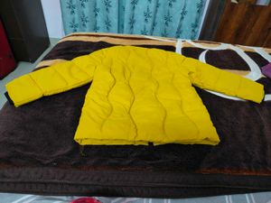 Attractive Unisex Puffer Jacket Mustard Yellow