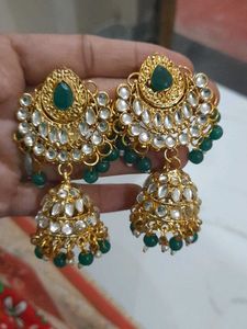 Green Heavy Earings
