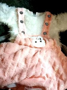 Pink Fuzzy Bunny Dress