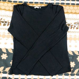 Black long sleeve top