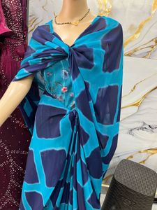PUNAM SAREE WITH PRINTED BLOUSE
