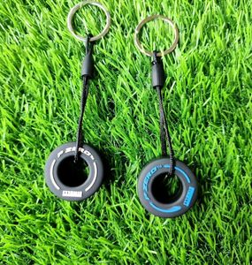 tire rubber keychain for men