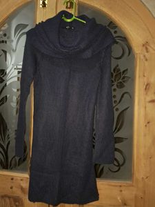 H&amp;m Elegant Knit Cowl Neck Dress