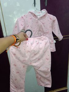 1-2 Yr woonie Baby Girl's Woolen Frock