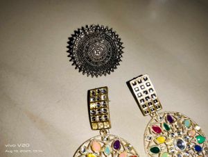 Statement Earrings & Ring Set[Combo]🎉🎊