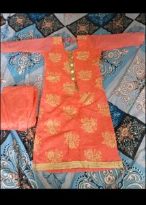 Peach Kurta Set