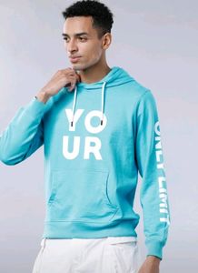Locomotive Light Blue Graphic Hoodie