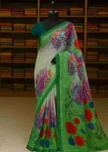 🇳🇿💫🎀Floral Print Saree