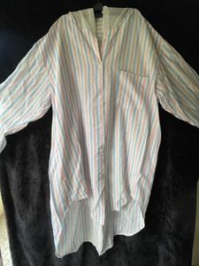 Striped Up-down Shirt Dress for Her 🤩🤩