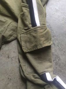 Olive Green Cargo Joggers And T Shirt For Men