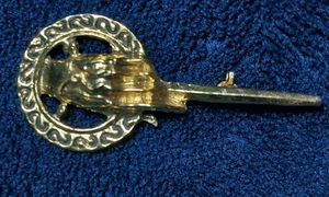 GoT Hand of the King Gold Tone Brooc