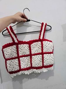 Crochet Granny Square Crop Top