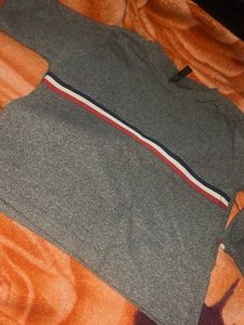 Striped Grey Top