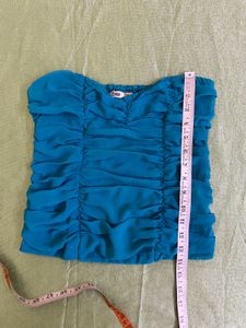 Turquoise in Colour Tube Top Size S