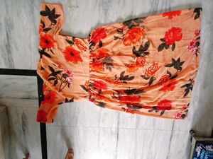 Flowery Pattern Dress