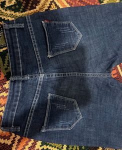 Navy Blue Mid Waisted Jeans