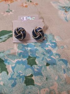 Blue Knot Earrings