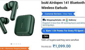 boAt Airdopes 141 - Wireless Earbuds