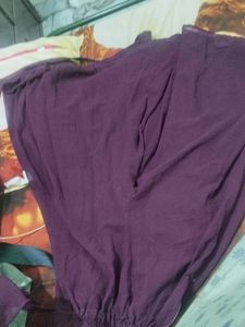 Maroon Embellished Kurta