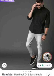 Men&#39;s Black and White Shirt Pack