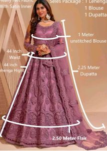 Elegant Lavender Lehenga Choli Set