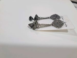 Oxidized Jhumka Earrings