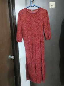 ZARA Floral Midi Dress